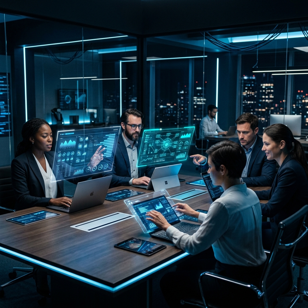 Equipo JD Soluciones Tecnológicas trabajando
